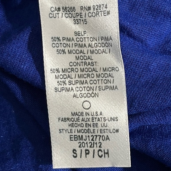 ELLA Moss Anthropologie High low Crochet Lace Electric Blue Skirt S Grannycore - Picture 10 of 13